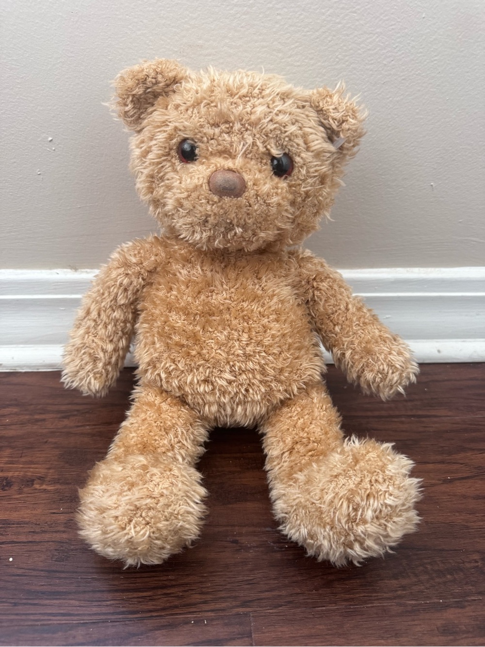 Vintage 1986 Gund Teddy Bear Brown Curly Sherpa Plush Rare Y2K Coquette